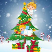 ilustracja do wpisu 
Piosenka "Nie miały aniołki choinki na święta"