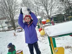 ilustracja do wpisu 
WESOŁE ZABAWY 💙❄️☃️